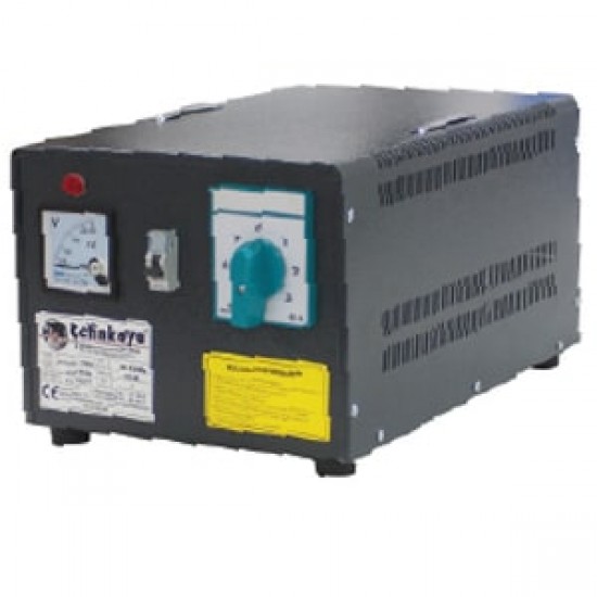 Çetinkaya S12 C10 00 130/220V 5 Kva 5 Kademeli Bakır Sargılı Monofaze Regülatör